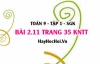 Bài 2.11 trang 35 Toán 9 tập 1 Kết nối tri thức